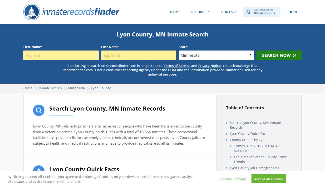 Lyon County, MN Inmate Lookup & Jail Records Online